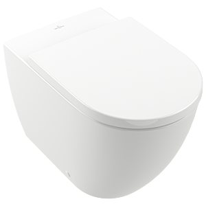 Villeroy und Boch Subway 3.0 Stand-Tiefspül-WC 4671T0T2 37x60cm, TwistFlush, spülrandlos, weiß AntiBac/C-plus