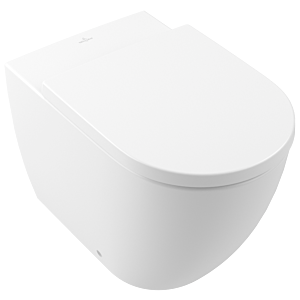 Villeroy et Boch Subway 3.0 stand WC 4671T0RW 37x60cm, TwistFlush, sans rebord, blanc pierre C-plus