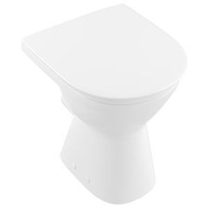 Villeroy and Boch Vicare stand washdown WC 4684R0R1 35.5x49cm, rimless, horizontal outlet, white C-plus