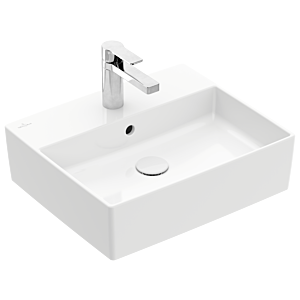 Villeroy & Boch Memento 2.0 Waschtisch 4A075001 50x42cm, mit Hahnloch und Überlauf, Weiß