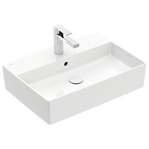 Villeroy und Boch Memento 2.0 Waschtisch 4A076001 60x42cm, mit Hahnloch und Überlauf, Weiß