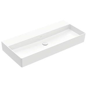 Villeroy und Boch Memento 2.0 Waschtisch 4A221FR1 100x47cm, ohne Hahnloch & Überlauf, Weiß C+