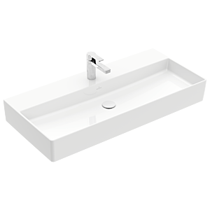 Villeroy &amp; Boch Memento 2.0 washbasin 4A221H01 100 x 47 cm, alpine white, with tap hole, without overflow