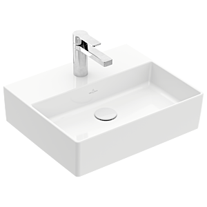 Villeroy & Boch Memento 2.0 Waschtisch 4A225LR1 50 x 42 cm, weiß alpin C-plus, mit Hahnloch, ohne Überlauf