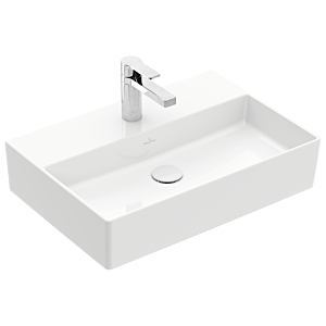 Villeroy & Boch Memento 2.0 Waschtisch 4A226LR1 60 x 42 cm, weiß alpin C-plus, mit Hahnloch, ohne Überlauf