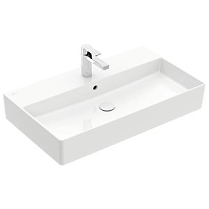 Villeroy und Boch Memento 2.0 Waschtisch 4A228001 80x47cm, mit Hahnloch und Überlauf, Weiß