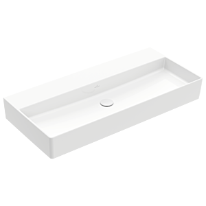 Villeroy und Boch Memento 2.0 Waschtisch 4A22A3R1 100x47cm, ohne Hahnloch & Überlauf, Weiß C+