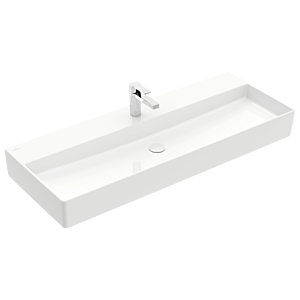 Villeroy &amp; Boch Memento 2.0 washbasin 4A22C2R1 120 x 47 cm, white alpine C-plus, with tap hole, without overflow