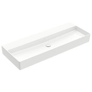 Villeroy und Boch Memento 2.0 Waschtisch 4A22CF01 120x47cm, ohne Hahnloch & Überlauf, Weiß