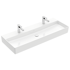 Villeroy &amp; Boch Memento 2.0 washbasin 4A22CGR1 120 x 47 cm, white alpine C-plus, with tap hole, without overflow