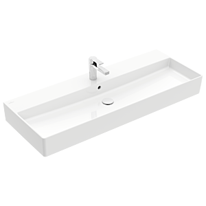 VVilleroy und Boch Memento 2.0 Waschtisch 4A22CL01 120x47cm, mit Hahnloch und Überlauf, Weiß