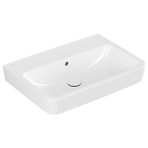 Villeroy and Boch O.novo washbasin 4A416701 65 x 46 cm, without tap hole, square, with overflow, white