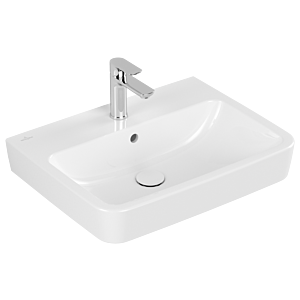 Villeroy et Boch O.novo lavabo à encastrer / à poser 4A416GT2 60x46cm, carré, avec trou pour robinet, avec trop-plein, blanc AntiBac C-plus