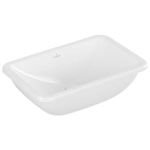 Villeroy et Boch Loop &amp; friends 4A640001 sans rangée de trous pour robinetterie, avec trop-plein, 51 x 34 cm, blanc
