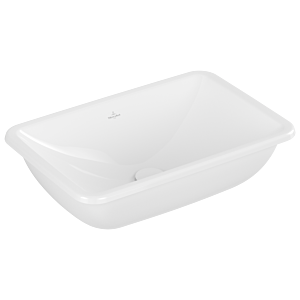 Villeroy et Boch Loop &amp; friends 4A650101 sans rangée de trous pour robinetterie, sans trop-plein, 60 x 40,5 cm, blanc