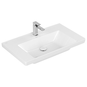 Villeroy and Boch Subway 3.0 washbasin 4A708101 80x47cm, with 2000 tap hole / without overflow, white