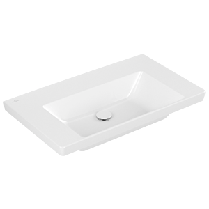 Villeroy et Boch Subway 3.0 lavabo 4A7083R1 80x47cm, sans trou du robinet / sans trop - plein, blanc C-plus