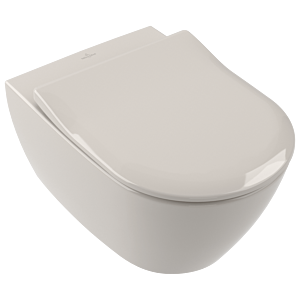 Villeroy & Boch Subway 2.0 WC Sitz 9M78S1R3 pergamon, Slimseat, mit Softclose, Quick Release