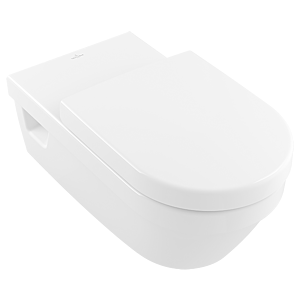 Villeroy und Boch ViCare Wand-Tiefspül-WC 5649R0R1 weiß C-plus, DirectFlush, Abgang waagerecht