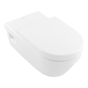 Villeroy und Boch Vicare Universal Wand-WC-Combi-Pack 56498101 Tiefspüler, wandhängend, Abgang waagerecht