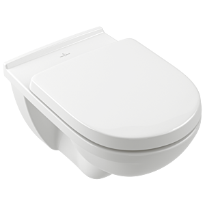 Villeroy and Boch O.novo wall washdown WC 566010R1 36 x 56 cm, horizontal outlet, white C-plus