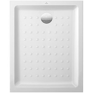 Villeroy & Boch O.Novo Plus Duschwanne 60618001 100 x 80 x 6 cm, weiß, mit Noppen Oberfläche