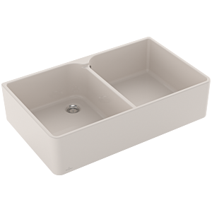 Villeroy and Boch double bowl sink 639001KR waste set with manual actuation, crema