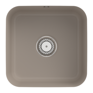 Villeroy et Boch avec garniture de vidage sous plan 670301AM match0, commande manuelle, kit de montage, Amande