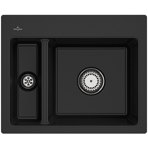 Villeroy et Boch Évier à Subway avec garniture de vidage et fonctionnement manuel, chromite