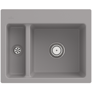 Villeroy et Boch Évier de Subway avec garniture de vidage et fonctionnement manuel, Fossil