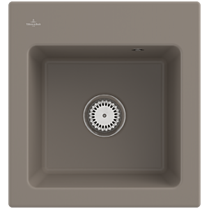 Villeroy &amp; Boch Subway 45 XS built-in sink 678101TR with drain fitting and manual operation, 475 x 510 mm, Timber