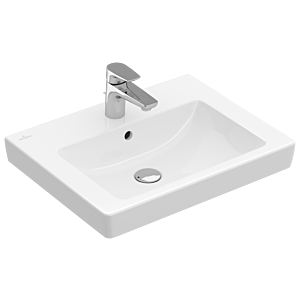 Villeroy & Boch Waschtisch Subway 2.0 711355R1 55 x 44 cm, weiss Ceramicplus, mit Hahnloch