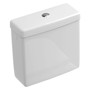 Villeroy & Boch Spülkasten  weiss Ceramicplus, Innengarnitur mit Duo-Spartaste