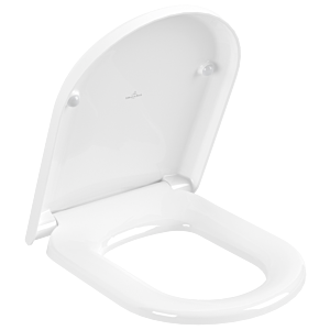 Villeroy & Boch WC-Sitz Hommage 8809S6R1 weiß, Softclose, Scharniere Edelmessing
