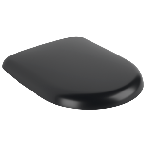 Villeroy and Boch Antao WC seat 8M67S1R7 oval, quick-release, soft-closing, stainless steel hinges, pure black C-plus