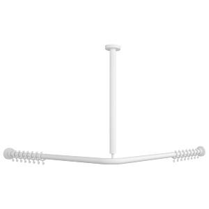 Vicare Villeroy et Boch douche 92170668 100 x 100 cm, blanc , pour rideau, sur coin