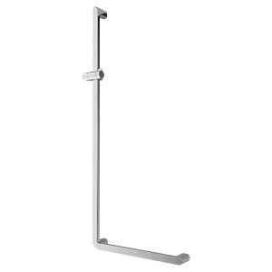 Villeroy and Boch Vicare grab bar 92171261 120 x 50 cm, chrome-plated aluminum, reversible, 90 °, with shower holder