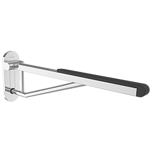 Villeroy und Boch Vicare Desing Klappgriff 92171761 75 cm, Edelstahl verchromt, mit Auflage und Aushängemechanismus