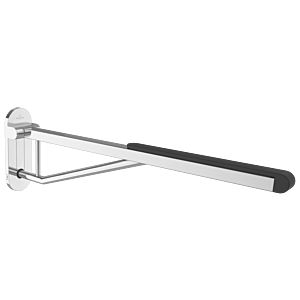 Villeroy und Boch Vicare Desing Klappgriff 92171861 85 cm, Edelstahl verchromt, mit Auflage und Aushängemechanismus