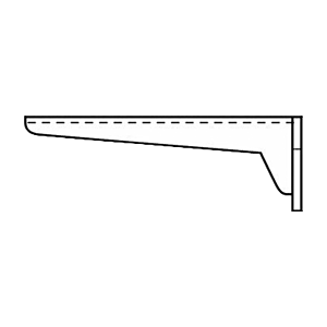 Villeroy et Boch O.novo console d&#39;évier 92230700 38 cm, avec kit de fixation