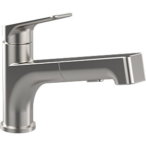 Villeroy and Boch single lever sink mixer 928100LC swiveling Strahlregler , Stainless Steel solid