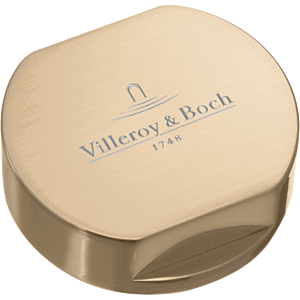 Villeroy et Boch capuchon 94052603 or, Inox solide, rond, pour poignée tournante simple