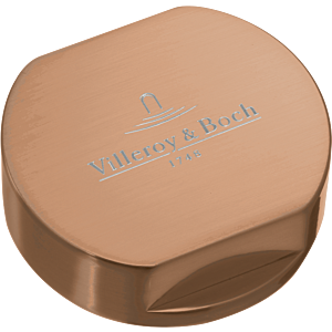 Villeroy et Boch capuchon 94052604 bronze, Inox solide, rond, pour poignée tournante simple
