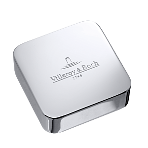 Villeroy et Boch capuchon 94053561 laiton chromé brillant, carré, pour double poignée tournante