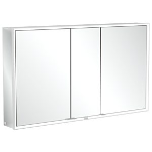 Villeroy und Boch My View Now Spiegelschrank A4571300 130 x 75 x 16,8 cm, LED-Beleuchtung, 3 Türen, Ein-/Ausschalter