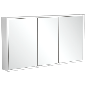Villeroy et Boch My View Now armoire de toilette encastrable A4561400 140 x 75 x 16,8 cm, éclairage LED, 3 portes, avec interrupteur à capteur