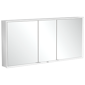 Villeroy et Boch My View Now armoire de toilette encastrable A4561600 160 x 75 x 16,8 cm, éclairage LED, 3 portes, avec interrupteur à capteur