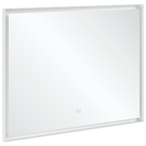 Villeroy et Boch Subway 3.0 Miroir A4631000 cadre en aluminium, 100 x 75 x 4,75 cm, blanc mat