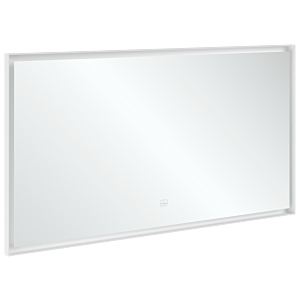 Villeroy et Boch Subway 3.0 Miroir A4631400 cadre en aluminium, 140 x 75 x 4,75 cm, blanc mat