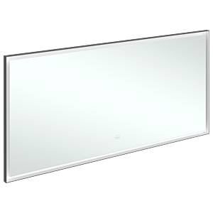 Villeroy und Boch Subway 3.0 Spiegel A46316BC Aluminiumrahmen, 160 x 75 x 4,75 cm, schwarz matt/weiß matt